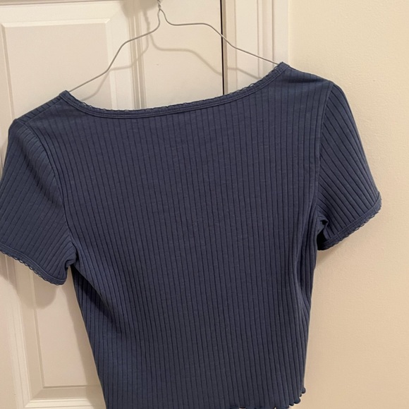 American eagle quarter button crop top - Picture 2 of 3